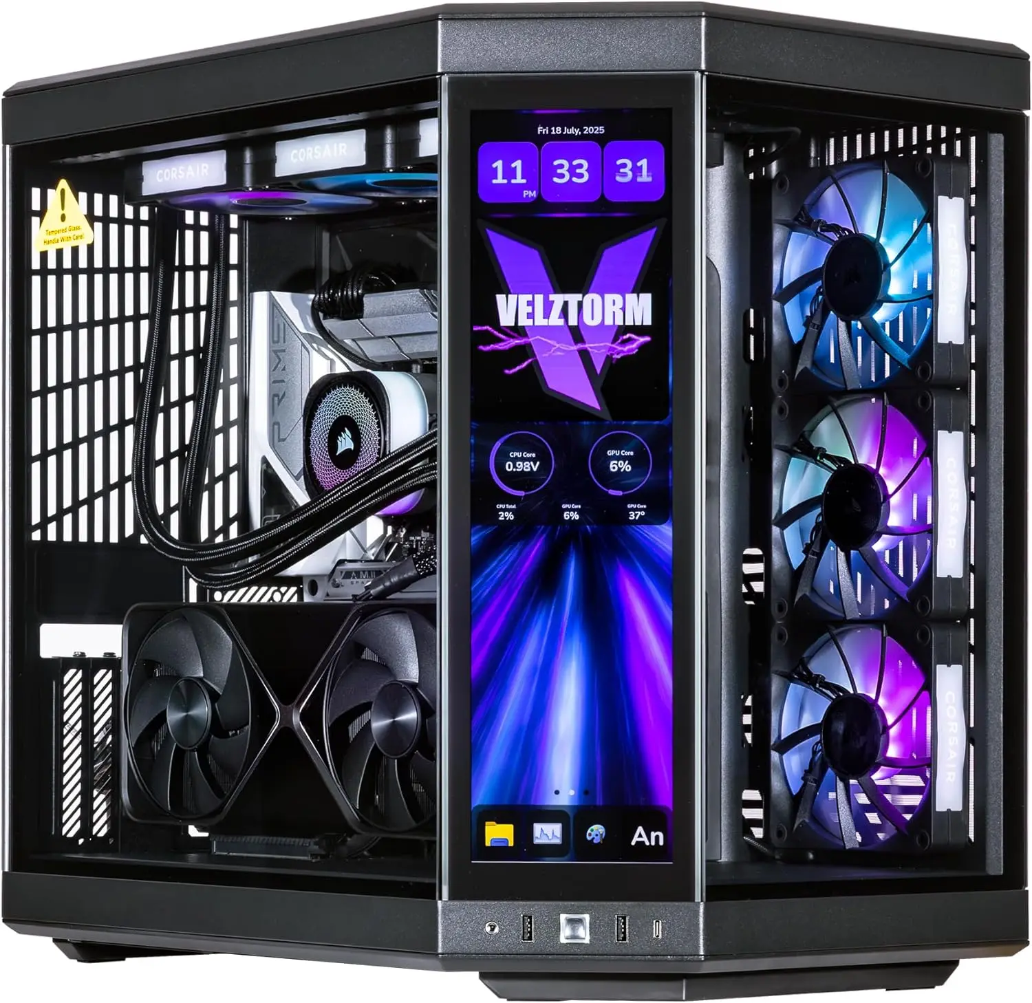 Rtx 5090 32Gb - Velztorm LCD Black Praetix – komputer