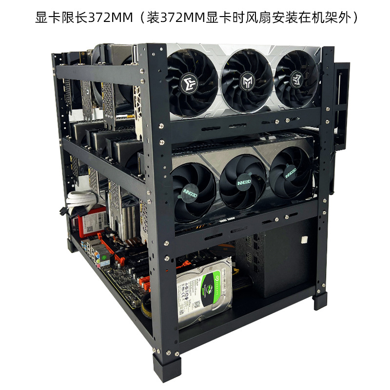Modułowy, otwarty stojak na ka – Gpu Mining Rig Frame 8 Gpu recenzja i cena