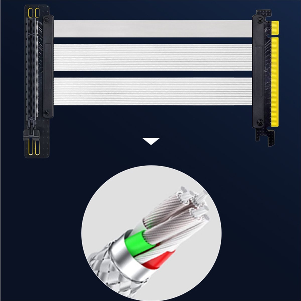 Kabel przedłużający HDL PCIe 5 – Pcie 5.0 Gpu Riser Cable recenzja i cena